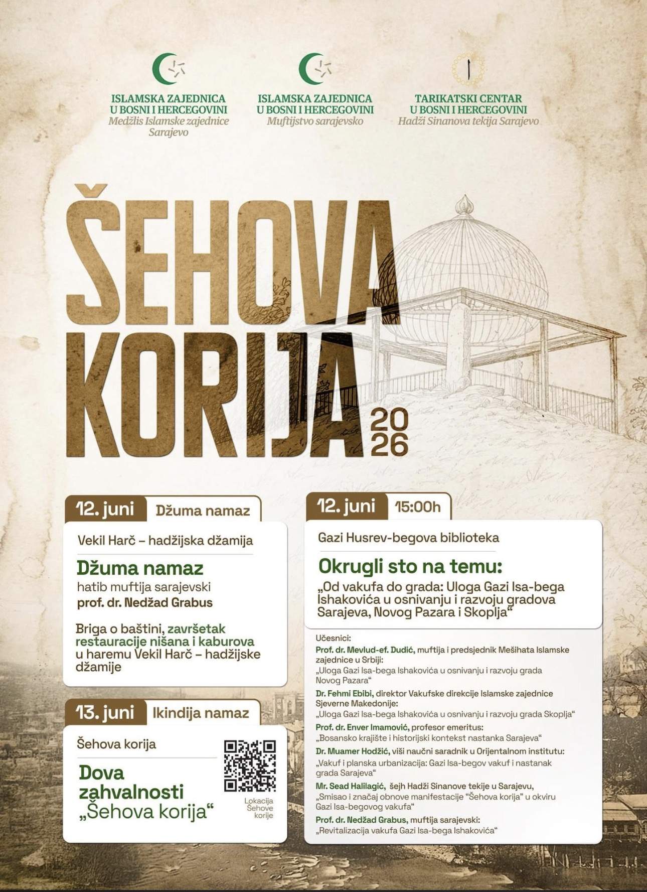 Najava Šejhova korija.jpg - U petak okrugli sto 